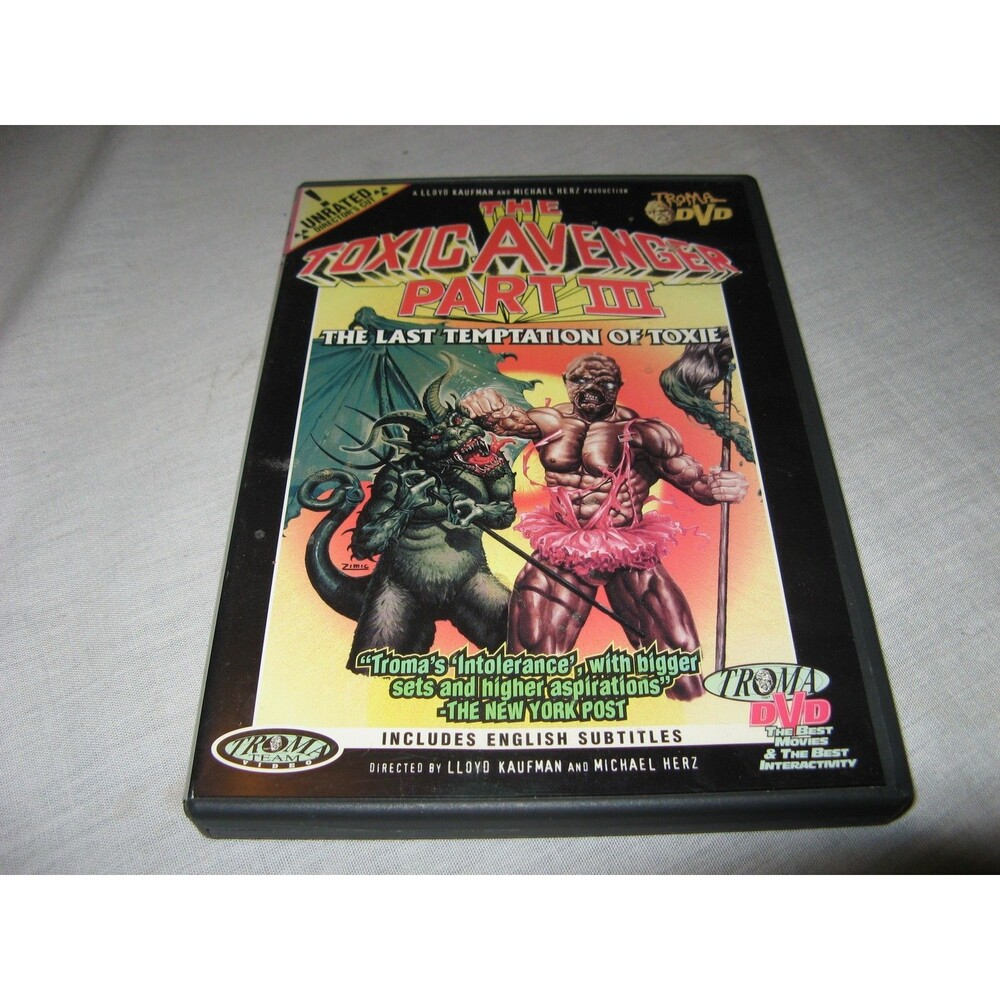 The Toxic Avenger Part III The Last Temptation of Toxie Horror DVD Directors Cut